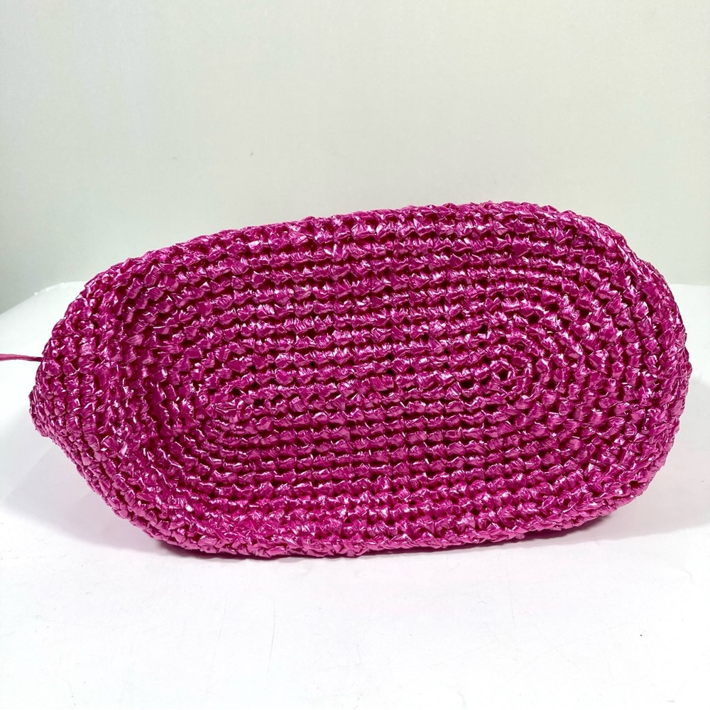 Balenciaga Small Le Cagole Nylon Raffia Tote Pink NWT - Picture 7 of 17